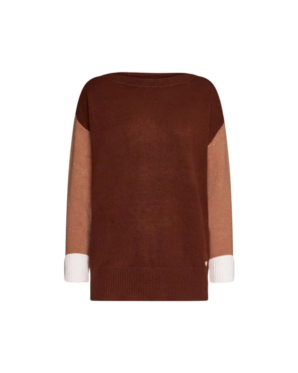 SCOLLO A BARCA A TRE COLORI CACAO