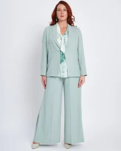 Top con scollo a V e cravattino ALOE