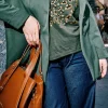 T-shirt a maniche lunghe con motivo a stampa animalier a contrasto MIL