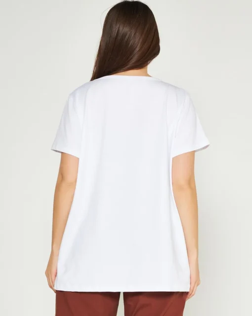 T-shirt catene BIANCO-MORO