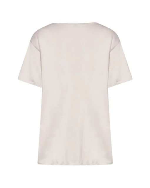 T-shirt foglia BEIGE-ORO