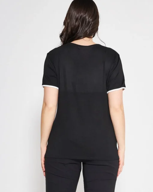 T-shirt girocollo BLACK