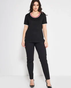 T-shirt girocollo BLACK
