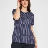 T-shirt pois BLUE NAVY