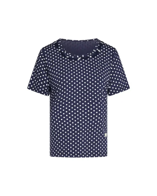 T-shirt pois BLUE NAVY