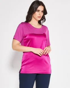 T-shirt raso MAGENTA