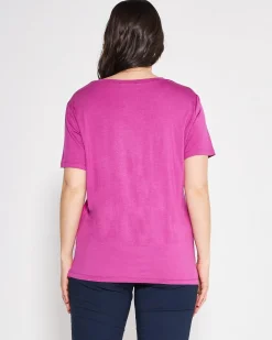 T-shirt raso MAGENTA